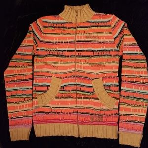 Christian LaCroix Bazaar Zippered Sweater Jacket